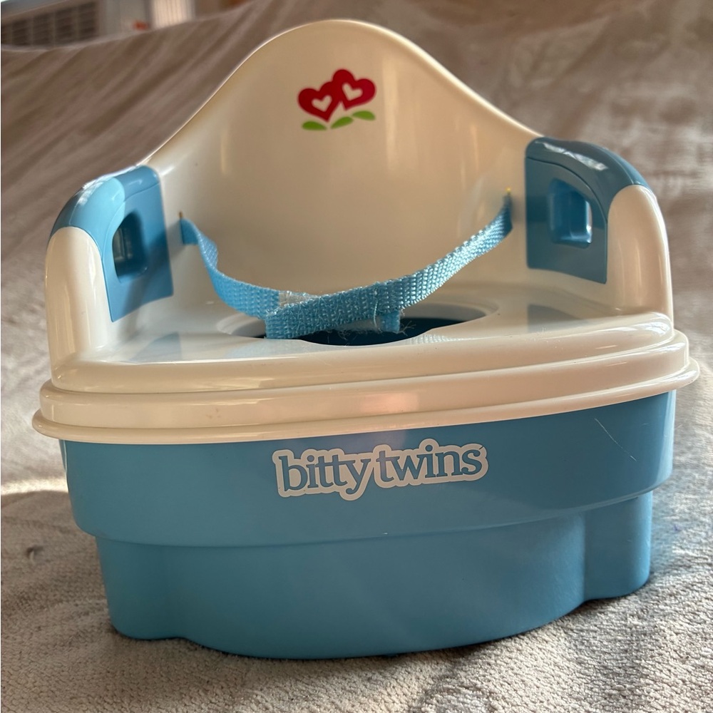 American Girl Bitty Baby Twins Doll Toilet Potty Chair Accessory w/Sound WORKS